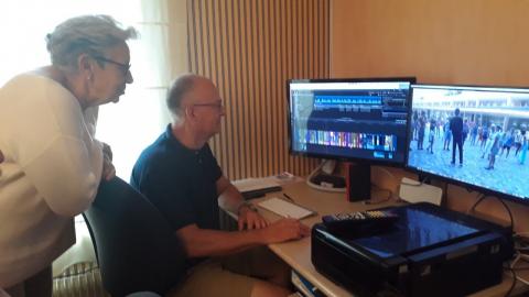 Séance de montage collectif