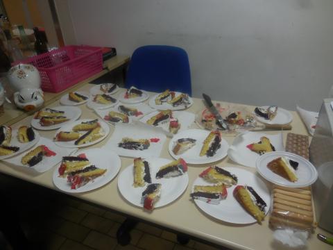 A la fin d'agapes conviviales, chacun a sa part du gâteau