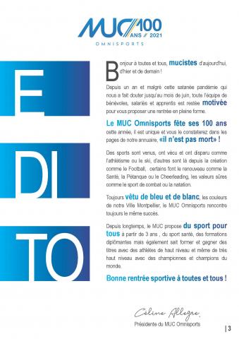 Edito de la Présidente