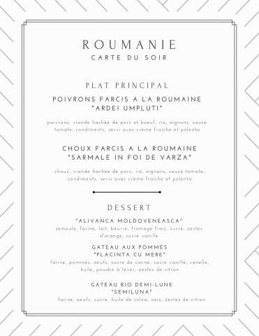 3 Juillet 2021 - Repas du monde