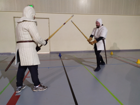 Entrainement entre deux membres de l'association