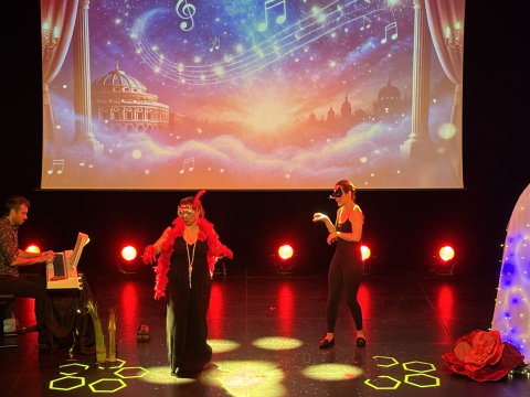 Songe d'une nuit d'opéra, scène de la Diva