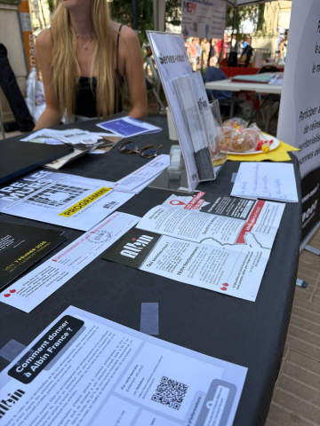 Les bénévoles d'Albin Montpellier étaient présentes au forum des associations 2025 ! 