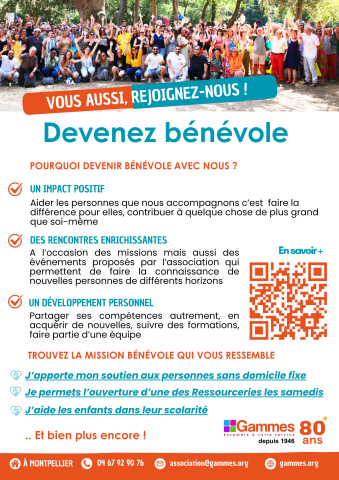 On recherche des bénévoles tout au long de l'année, rejoignez-nous !