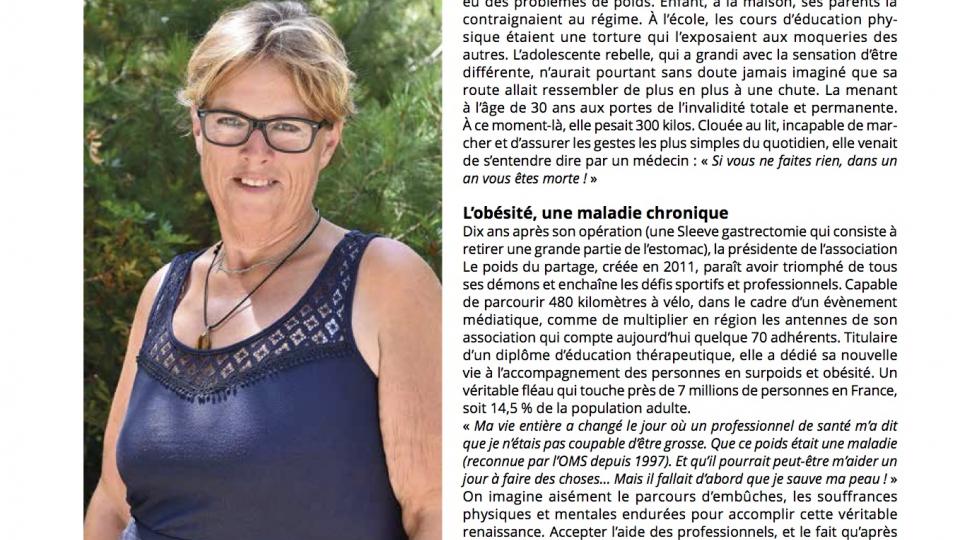 La présidente de l'association 