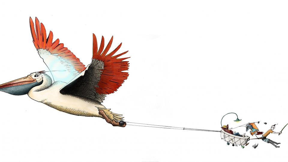 Illustration de couverture pour la programmation enfant du Théâtre de la Plume