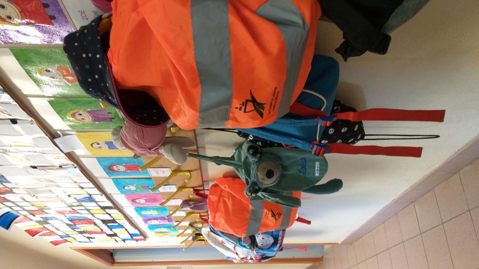 Protège-cartable fluo de sécurité