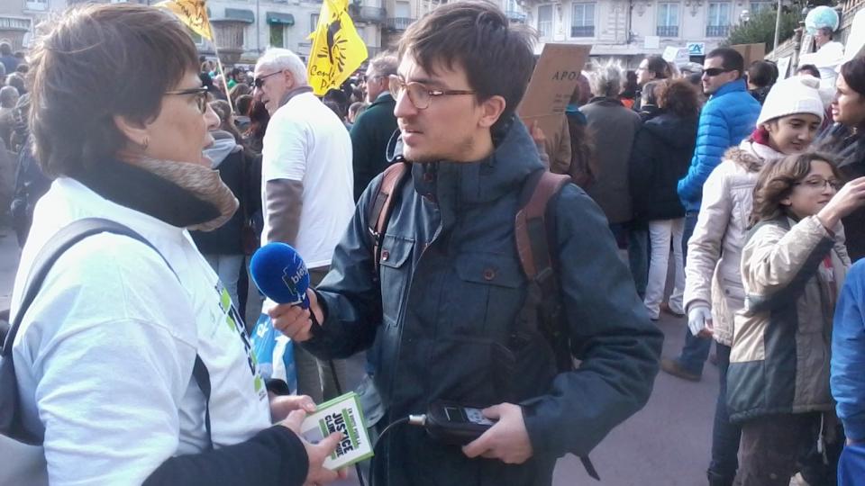 manifestation de plaidoyer