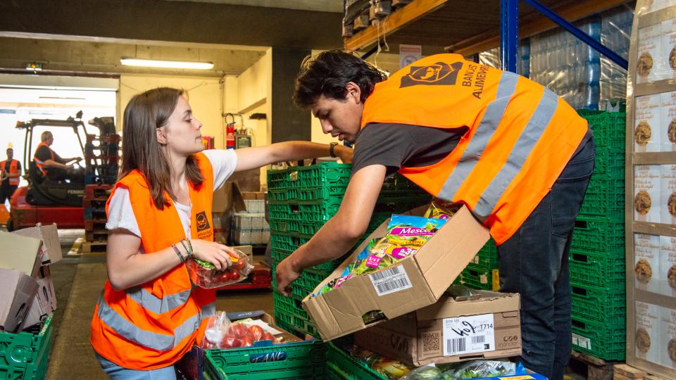 Tri quotidien des denrées ramassés en grande surface