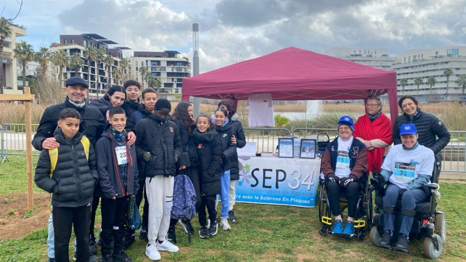 SEP34 el des élèves du collège simone veil, venu pour courir