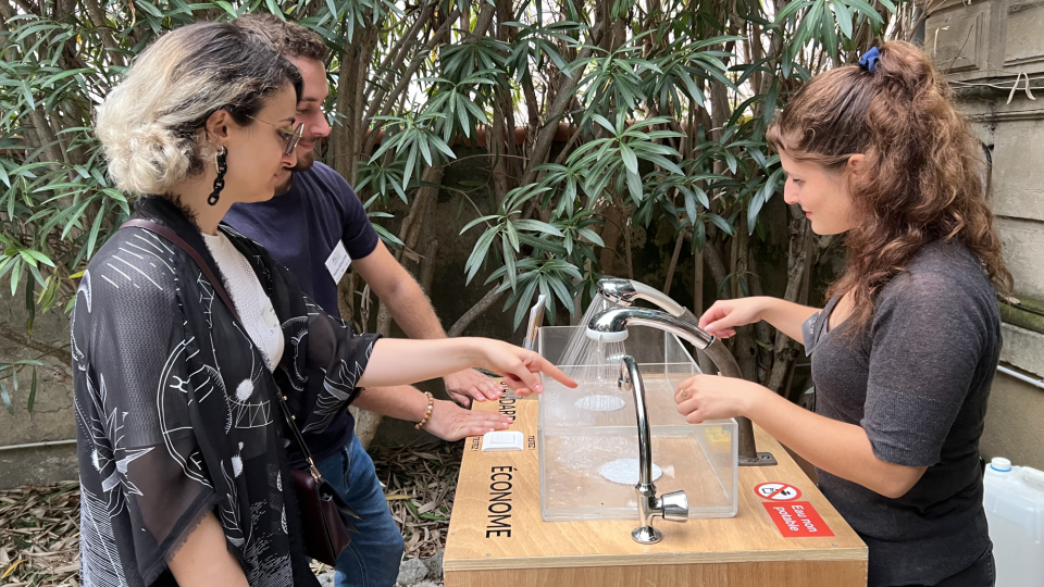 Démonstration de matériel économe en eau